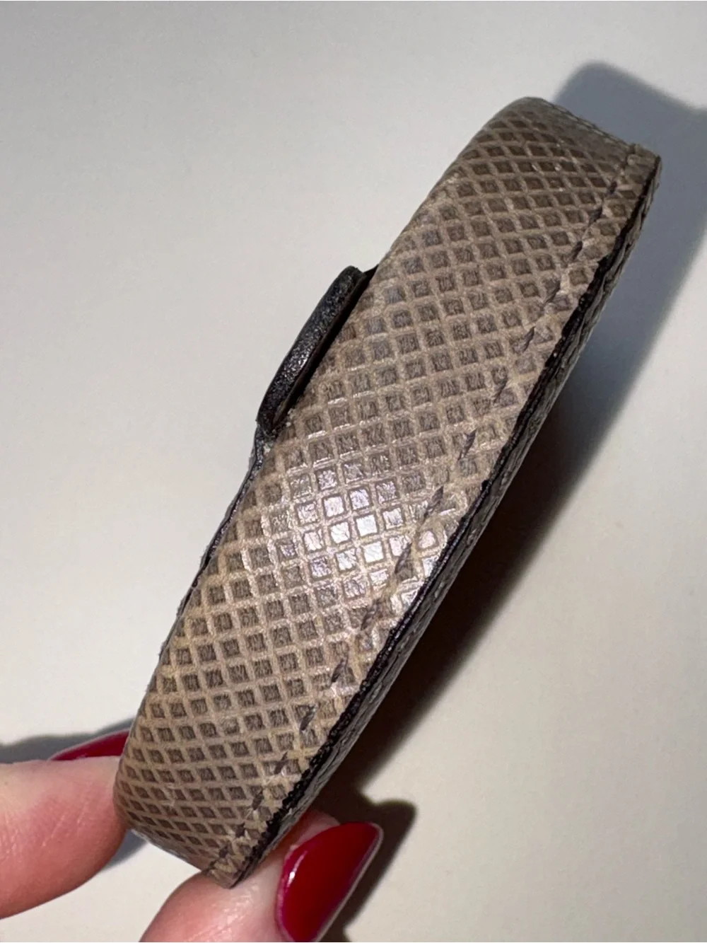 Vintage BOTTEGA VENETA Grey Marco Polo? Men’s Coin Holder ULTRA-RARE Leather